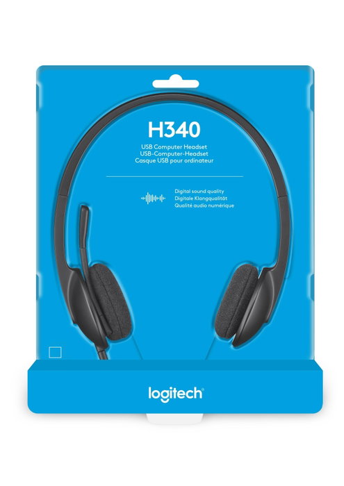 Logitech H340 USB Headset Negro Logitech H340 USB Headset Negro